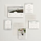 "Panoramic" - Wedding Invitations in Cloud by Heather Schertzer - Invitation Suite