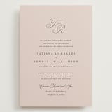 "Arch Monogram" - Wedding Invitations in Dusty Rose by Kelly Schmidt - Front