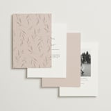 "Arch Monogram" - Wedding Invitations in Dusty Rose by Kelly Schmidt - Back of Card Options