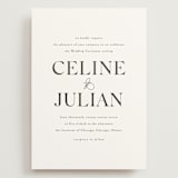"CELINE" - Wedding Invitations in Opal by Melanie Kosuge - Front