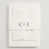 "CELINE" - Wedding Invitations in Opal by Melanie Kosuge - Assembled with Belly Band