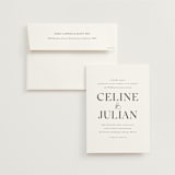 "CELINE" - Wedding Invitations in Opal by Melanie Kosuge - Invitation with Envelope