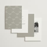"Initial" - Wedding Invitations in Pearl by Jennifer Postorino - Back of Card Options