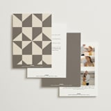 "Formal Elegance" - Wedding Invitations in Latte by Morgan Kendall - Back of Card Options