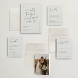 "Signature Script" - Wedding Invitations in Mint by Michelle Taylor - Invitation Suite
