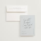 "Signature Script" - Wedding Invitations in Mint by Michelle Taylor - Invitation with Envelope