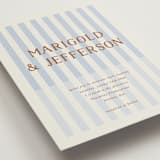 "Stripes" - Wedding Invitations in Wave by Kelly Watkins - Detail
