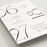 "Numerical" - Wedding Invitations in Lily by Owl and Toad - Detail