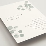 "Silver Dollar Eucalyptus" - Wedding Invitations in Silver Dollar by Shannon Chen of Four Wet Feet Studio - Detail