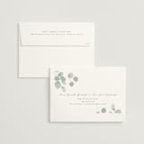 "Silver Dollar Eucalyptus" - Wedding Invitations in Silver Dollar by Shannon Chen of Four Wet Feet Studio - FREE Recipient Addressing