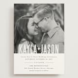"Monumental" - Wedding Invitations in Cotton by Jessie Steury - Front