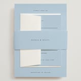 "Tarte Tatin" - Wedding Invitations in Sky by Blustery August - Assembled with Belly Band