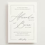 "Love Story" - Wedding Invitations in Alabaster by Liz Conley - Front