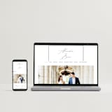 "Love Story" - Wedding Invitations in Alabaster by Liz Conley - FREE Wedding Website