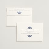 "watercolor tile" - Wedding Invitations in Cobalt by Katharine Watson - FREE Recipient Addressing