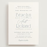 "Modern Romance" - Wedding Invitations in Navy by Hooray Creative - Front