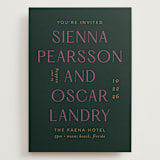 "Miami" - Wedding Invitations in Bird of Paradise by Ashley DeMeyere - Front