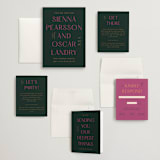 "Miami" - Wedding Invitations in Bird of Paradise by Ashley DeMeyere - Invitation Suite