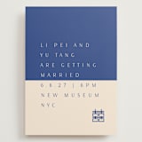 "two toned" - Wedding Invitations in Marseille Bleu by Deborah Chou - Front