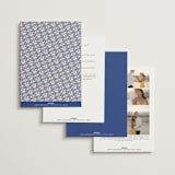 "two toned" - Wedding Invitations in Marseille Bleu by Deborah Chou - Back of Card Options
