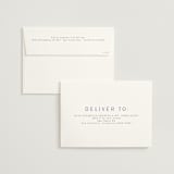 "two toned" - Wedding Invitations in Marseille Bleu by Deborah Chou - FREE Recipient Addressing