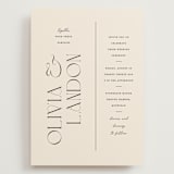 "The Manor" - Wedding Invitations in Buff by Pixel and Hank - Front