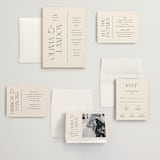 "The Manor" - Wedding Invitations in Buff by Pixel and Hank - Invitation Suite