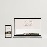 "Sibonie" - Wedding Invitations in Ivory by Melanie Kosuge - FREE Wedding Website