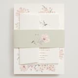 "kosmos" - Wedding Invitations in Cotton Candy by Phrosné Barwood - Assembled with Belly Band