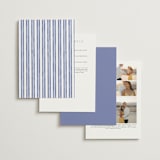 "Daisy Toile" - Wedding Invitations in Blue Willow by Susan Zinader - Back of Card Options