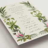 "Tropical garden" - Wedding Invitations in Lime by Elly - Detail