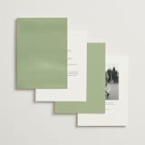 "Brynn" - Wedding Invitations in Cloud by Everett Paper Goods - Back of Card Options