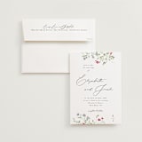 "Brynn" - Wedding Invitations in Cloud by Everett Paper Goods - Invitation with Envelope