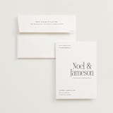 "Modern Space" - Wedding Invitations in Cloud by Ashlee Townsend - Invitation with Envelope