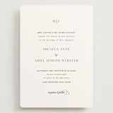"Classic & Timeless" - Wedding Invitations in Obsidian by Lucrecia Caporale - Front