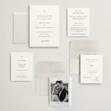 "Classic & Timeless" - Wedding Invitations in Obsidian by Lucrecia Caporale - Invitation Suite