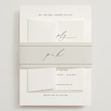 "Join Together" - Wedding Invitations in Inked by Design Lotus - Assembled with Belly Band