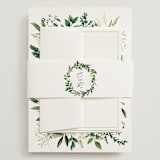 "Fresh Classic" - Wedding Invitations in Porcelain by Susan Moyal - Assembled with Belly Band