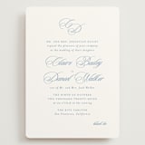 "Aristocratic" - Wedding Invitations in Sky by Creo Study - Front