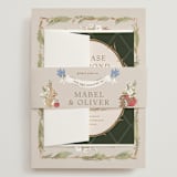 "Disney's Snow White Someday" - Wedding Invitations in Forest Floor by Erin L. Wilson - Assembled with Belly Band