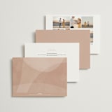 "Overlap" - Wedding Invitations in Terracotta by Kelly Schmidt - Back of Card Options