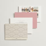 "1081" - Wedding Invitations in Blush by GeekInk Design - Back of Card Options