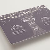 "Garden Lights" - Wedding Invitations in Plum by Hooray Creative - Detail