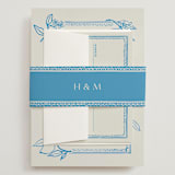 "Mediterraneo" - Wedding Invitations in Ocean by Pati Cascino - Assembled with Belly Band