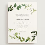 "Greenery" - Wedding Invitations in Fern by Susan Moyal - Front
