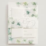 "Whispered" - Wedding Invitations in Springtime by Design Lotus - Assembled with Belly Band