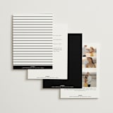 "Delicate Script" - Wedding Invitations in Cotton by Angela Thompson - Back of Card Options