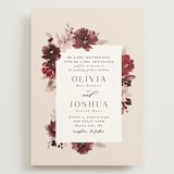 "Emyn" - Wedding Invitations in Burgundy by Itsy Belle Studio - Front