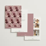 "Emyn" - Wedding Invitations in Burgundy by Itsy Belle Studio - Back of Card Options