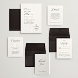 "Everything Love" - Wedding Invitations in Ebony by Louise Kay - Invitation Suite